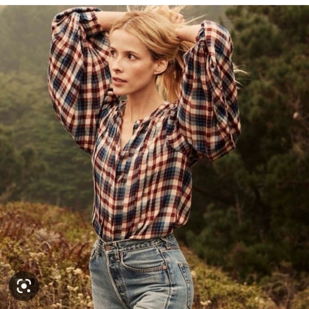 Dôen Harlow Blouse in Belleville Plaid